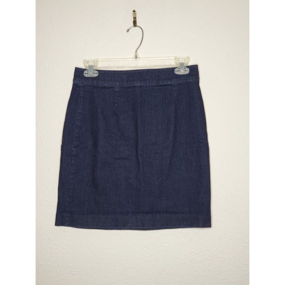 FOSSIL denim miniskirt in dark blue size 4